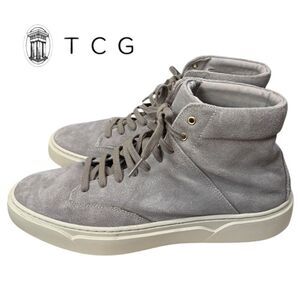 TCG Thoroughly Crafted Goods Culver Gray Suede Leather Sneakers 44  11